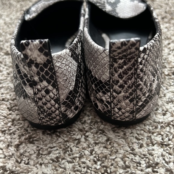 Lulus Emmy Snakeskin Print Pointed Toe Ballet Loafer Shoes - Picture 3 of 7